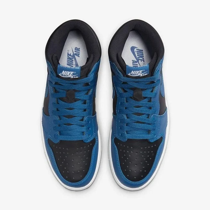 Кроссовки Air Jordan 1 High OG Dark Marina Blue/Black/White