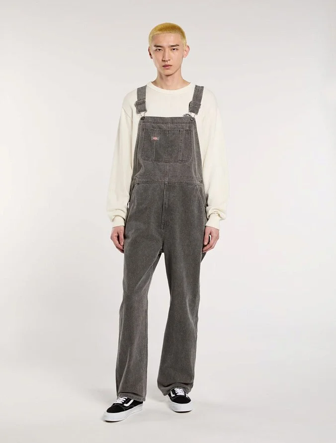 Комбинезон Dickies Classic Denim Bib Grey Wash Tinted